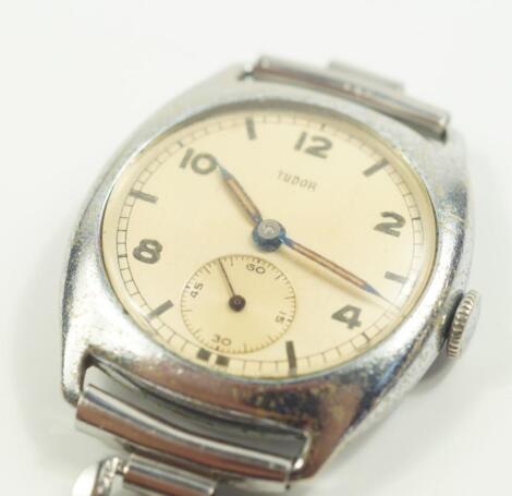 A Tudor Stainless steel cased lady's wristwatch