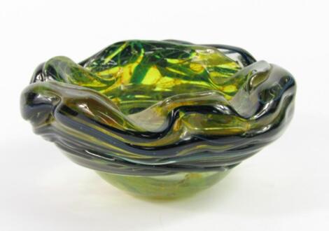 A Michael Harris Mdina glass ashtray