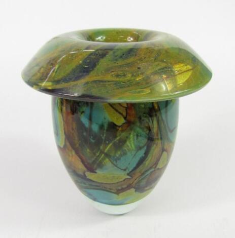 A Michel Harris Mdina glass Tiger vase