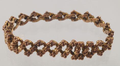 A 9ct gold expanding bracelet