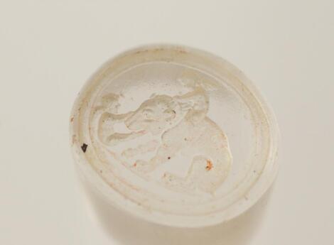 An early 19thC intaglio cut oval seal