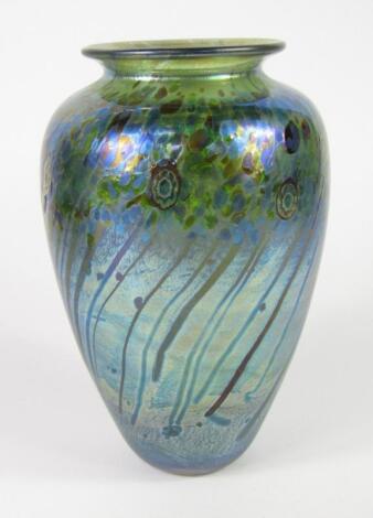 A Jonathan Harris Ironbridge glass vase