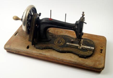 An early 20thC German sewing machine