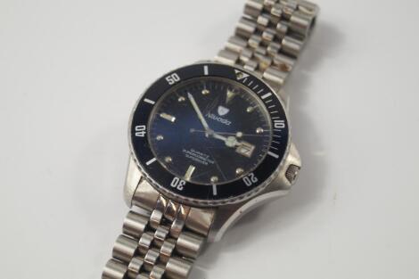 A gentleman's Nivada Superdiver stainless steel wristwatch