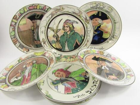 A set of eight Royal Doulton Series Ware plates