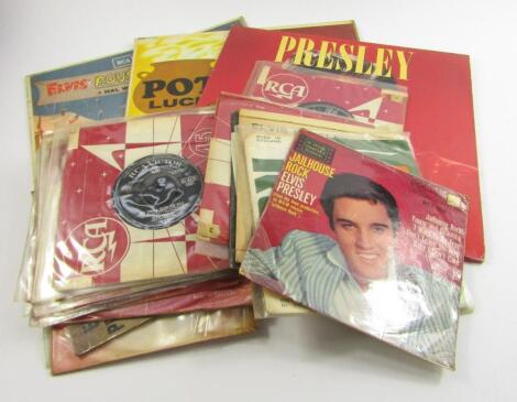 Elvis Presley albums and 45rpm singles