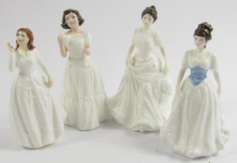 Four Royal Doultion porcelain Collector's Club figures