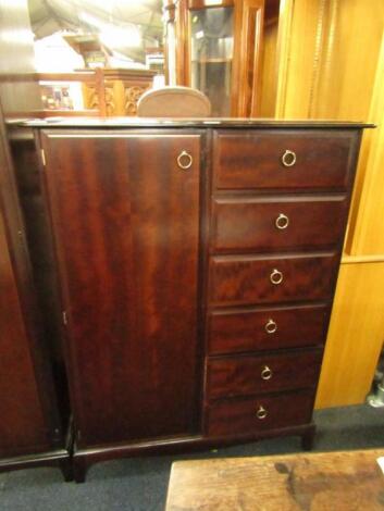 A Stag mahogany compactum wardrobe