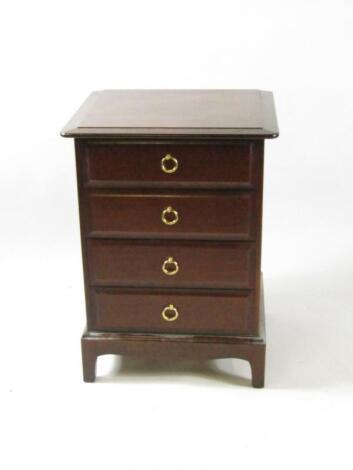 A Stag mahogany bedside chest