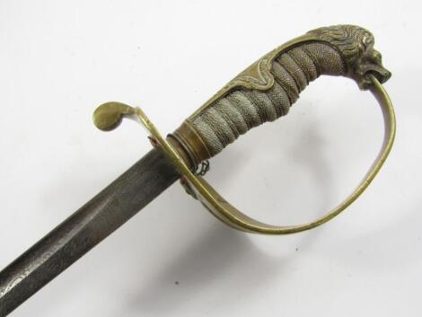 A German WWI Imperial Navy sword for Herbert Winterhalder