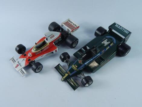 Diecast models of Classic Formula 1 cars