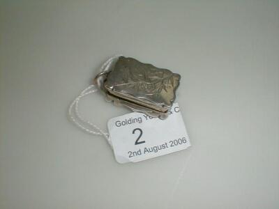 A Victorian silver vinaigrette