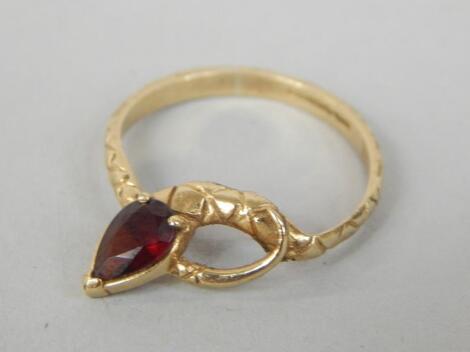 A 9ct gold dress ring