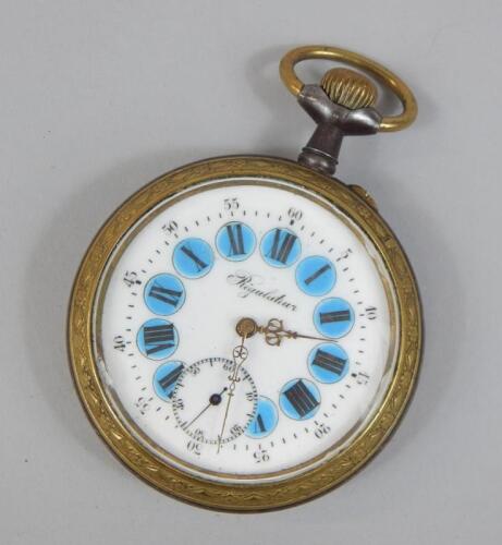 A late 19thC French pocket watch