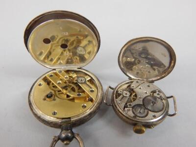 A collection of late 19th/early 20thC wrist and fob watches - 10