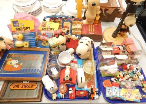 A collection of Snoopy memorabilia