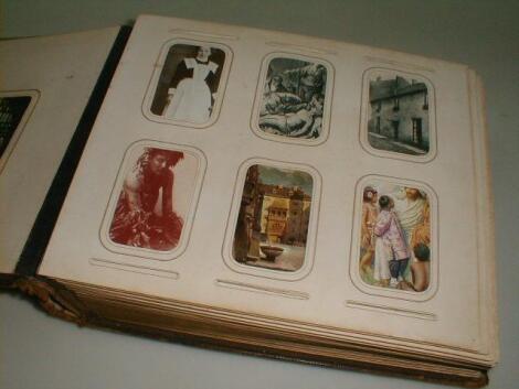 A late Victorian photograph album with a variety of pictures