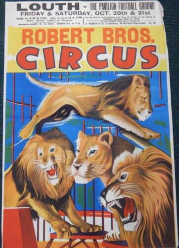 A Robert Brothers Circus poster