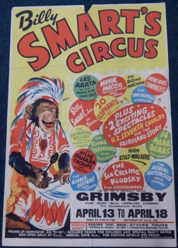 A Billy Smart's Circus poster