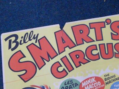 A Billy Smart's Circus poster - 2