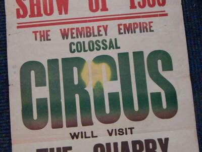 A 1933 Wembley Empire Colossal Circus poster - 2