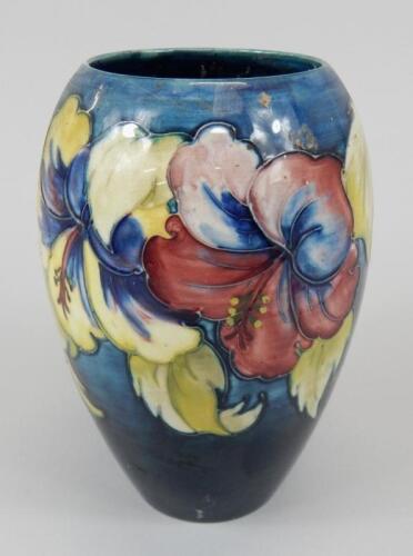 A Moorcroft bullet shaped vase