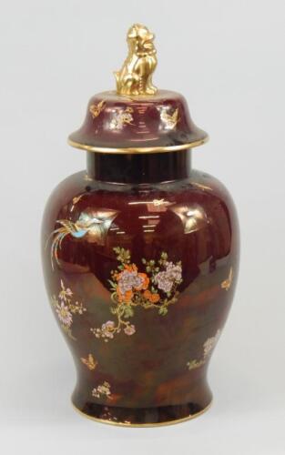 A Carltonware jar and cover