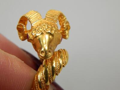 A ram's head ring - 2