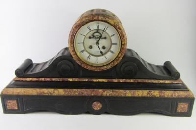 A George III mahogany and satinwood dressing table