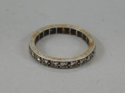 A ladies eternity ring