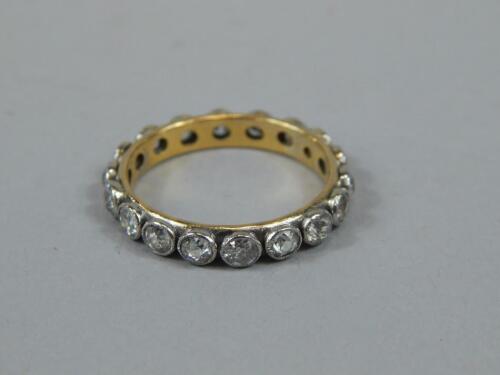 A ladies eternity ring