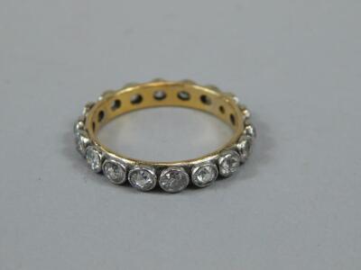 A ladies eternity ring