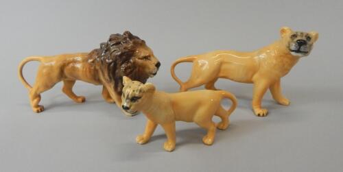 Three Beswick ceramic figures