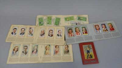 Cigarette cards in albums - 2