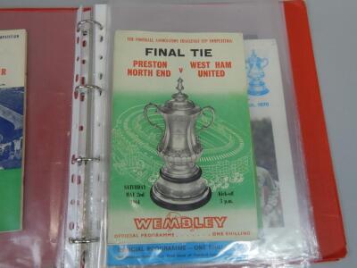 Various football programmes FA Cup and League Cup finals and semi finals - 3