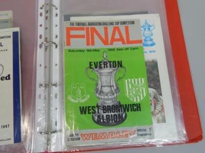 Various football programmes FA Cup and League Cup finals and semi finals - 5