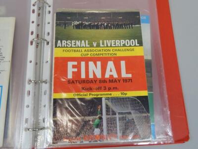 Various football programmes FA Cup and League Cup finals and semi finals - 6