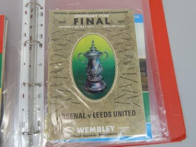 Various football programmes FA Cup and League Cup finals and semi finals - 7