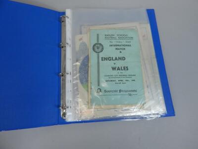 A quantity of International football programmes - 2