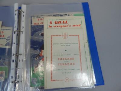 A quantity of International football programmes - 6