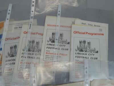 Lincoln City football programmes - 3