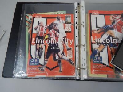 Lincoln City football programmes - 4