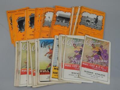 Hull City football programmes