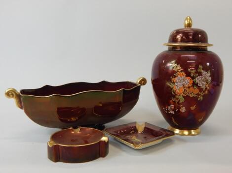 Four items of Carlton Ware