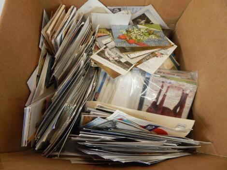 A large quantity of postcards