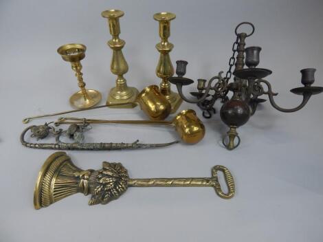 Various items of metalware