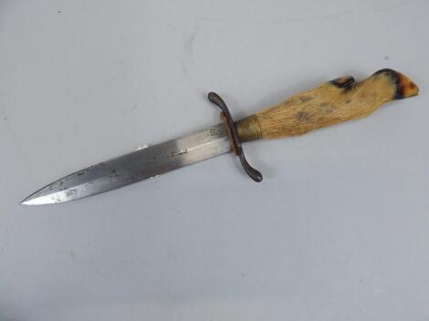 A hunting knife