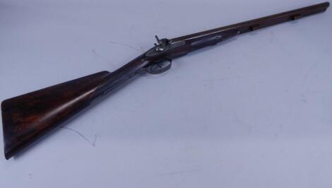 A muzzle loading double barrelled shotgun