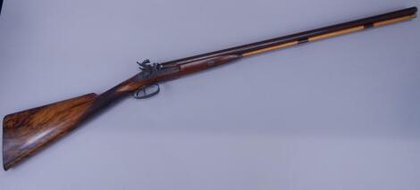 A muzzle loading double barrelled shotgun