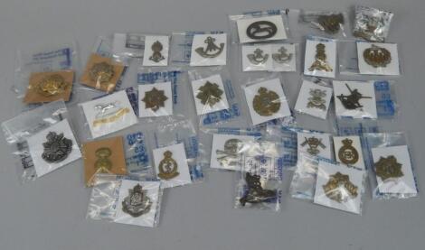 Various military cap badges